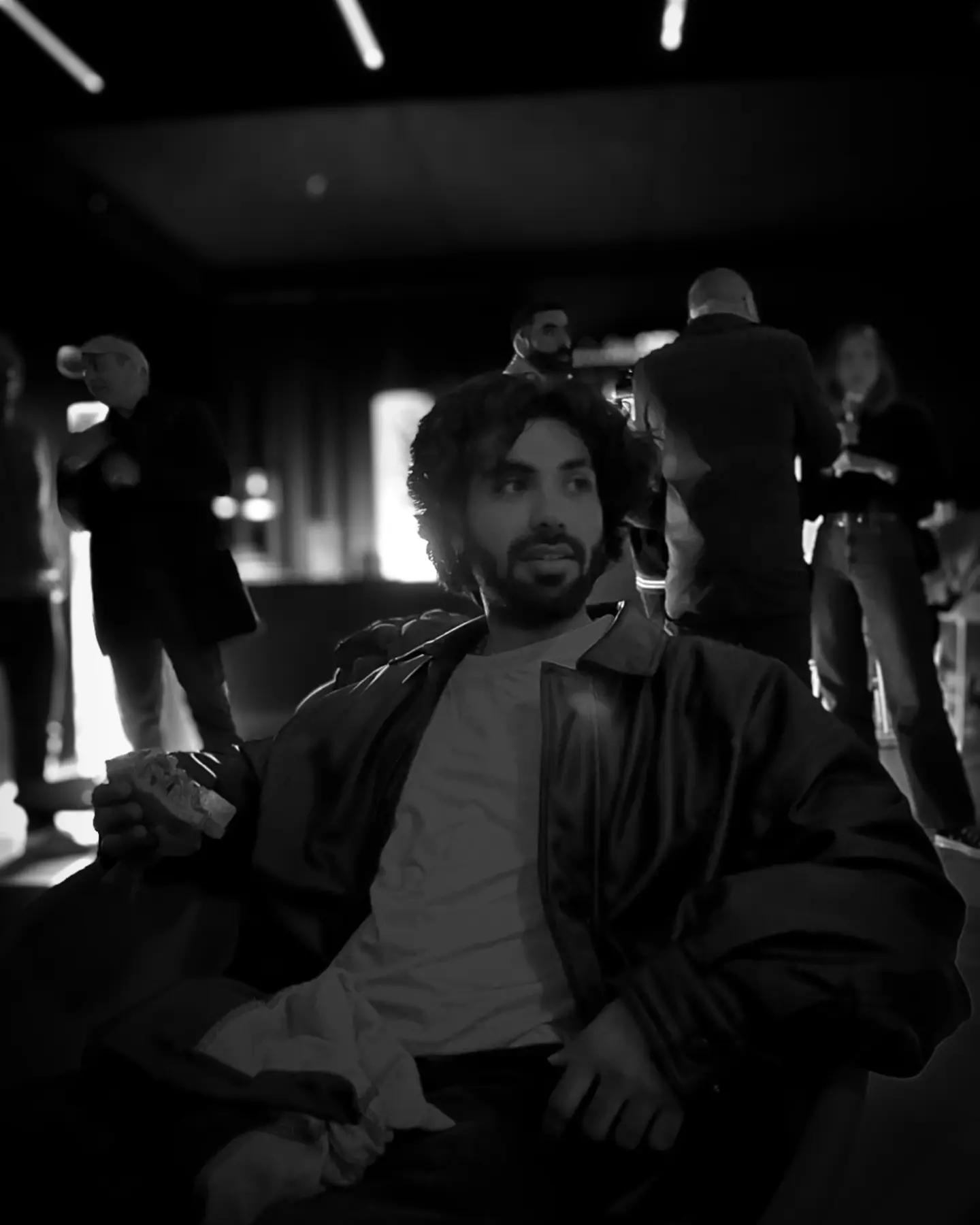 Black and white cinema portrait of Harshit