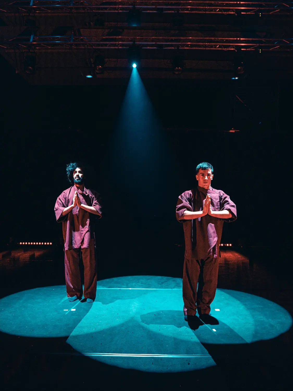 Harshit Dixit and Mario performing Le Baalak on stage
