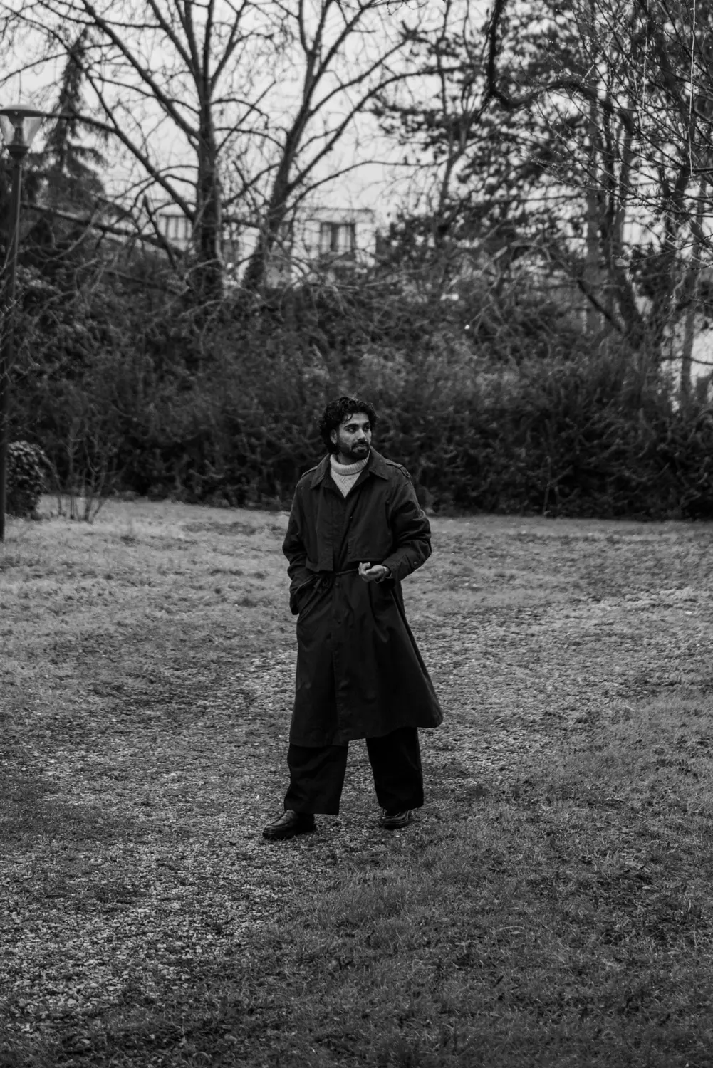 Black and white portrait of Harshit