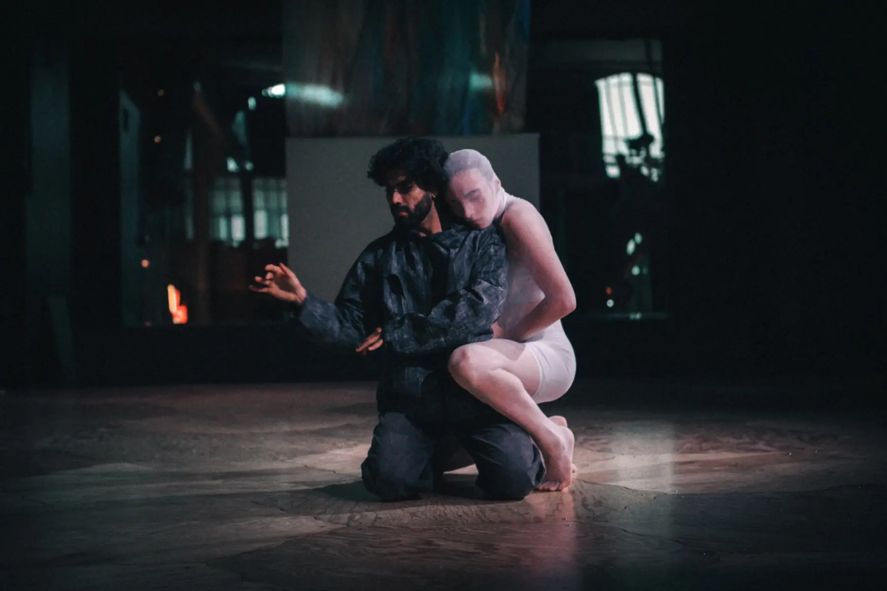 Harshit Dixit and a performer in PRESÉNT
